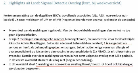 Signaal detecteie overleg 1 highlights